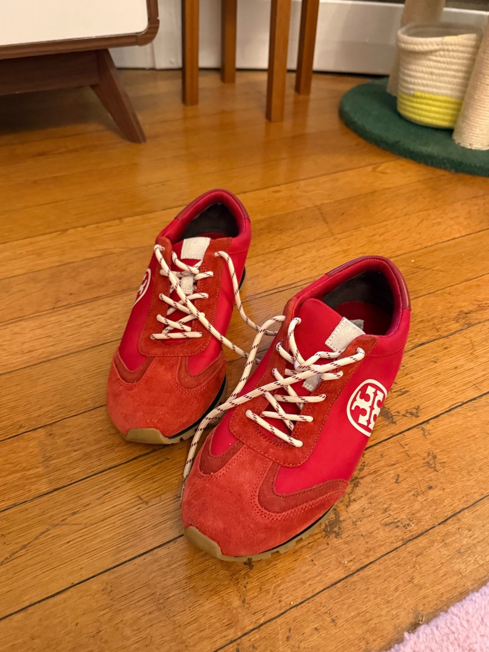 Tory Burch size 11 vintage runners in riberry pimento